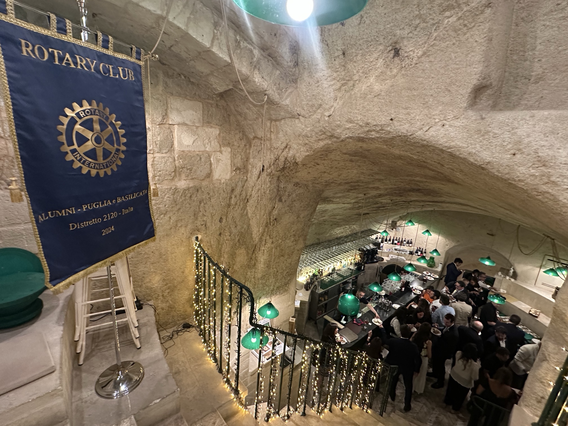 Evento Rotary nelle sale ipogee delle Antiche Cisterne