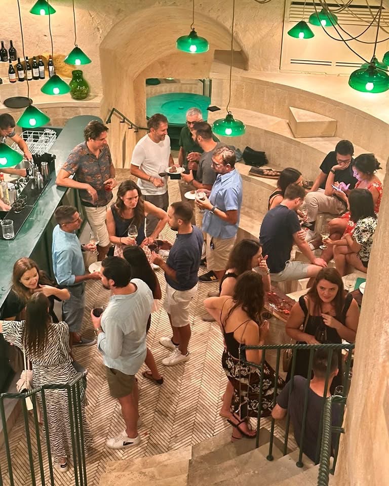 Momento di una celebrazione privata nelle Antiche Cisterne